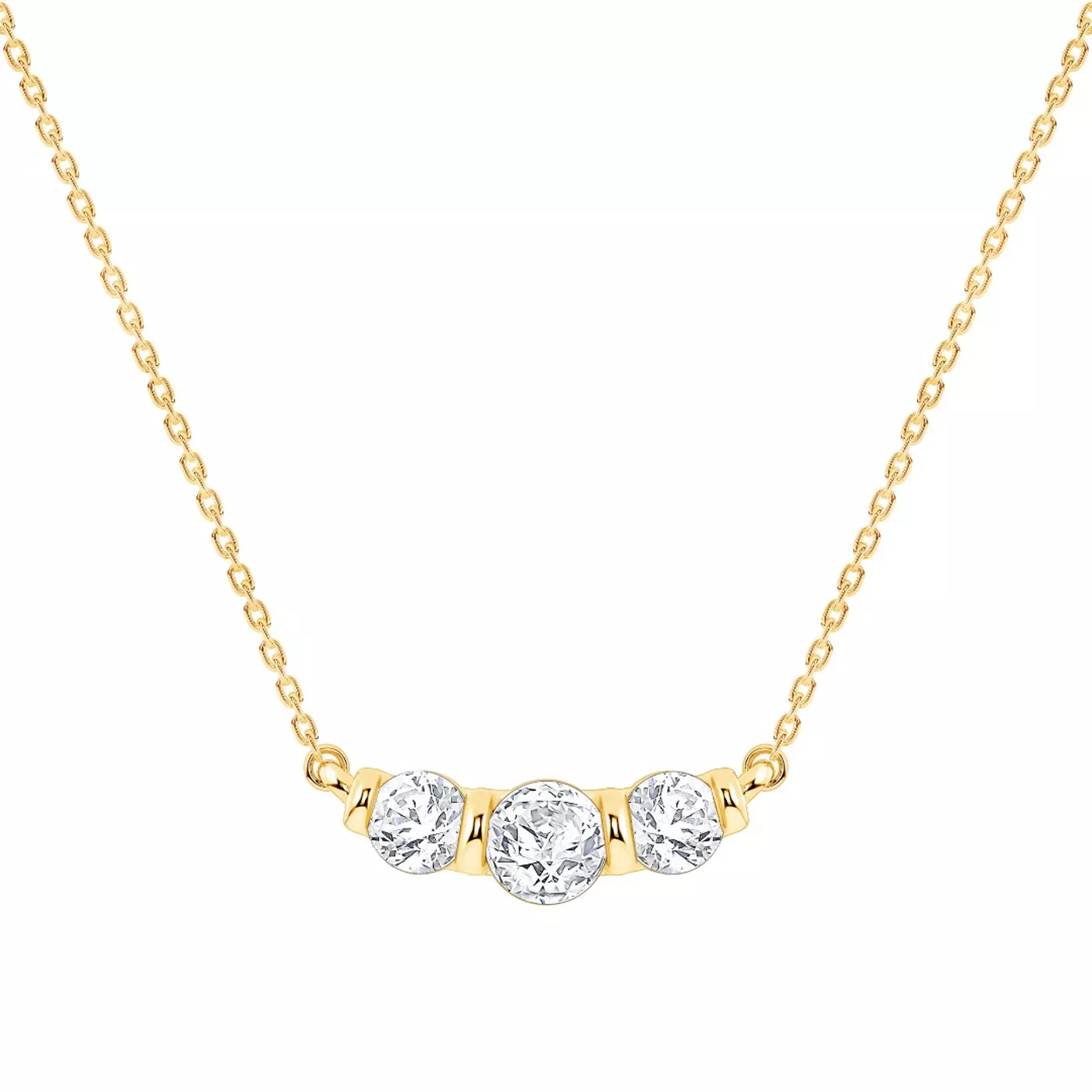 Diamond-First Design 14K Yellow Gold Engagement Ring