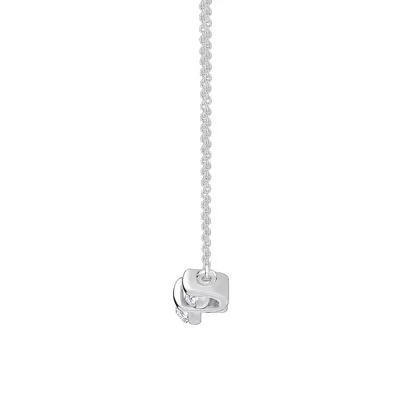 Three Stone Bar Set Lab Diamond Necklace (1 ct. tw.)