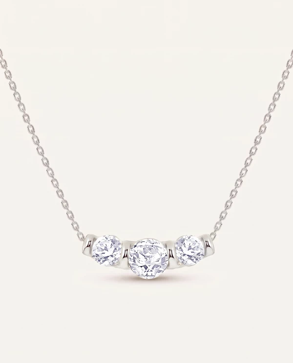 items Three Stone Bar Set Lab (1 ct. tw.)