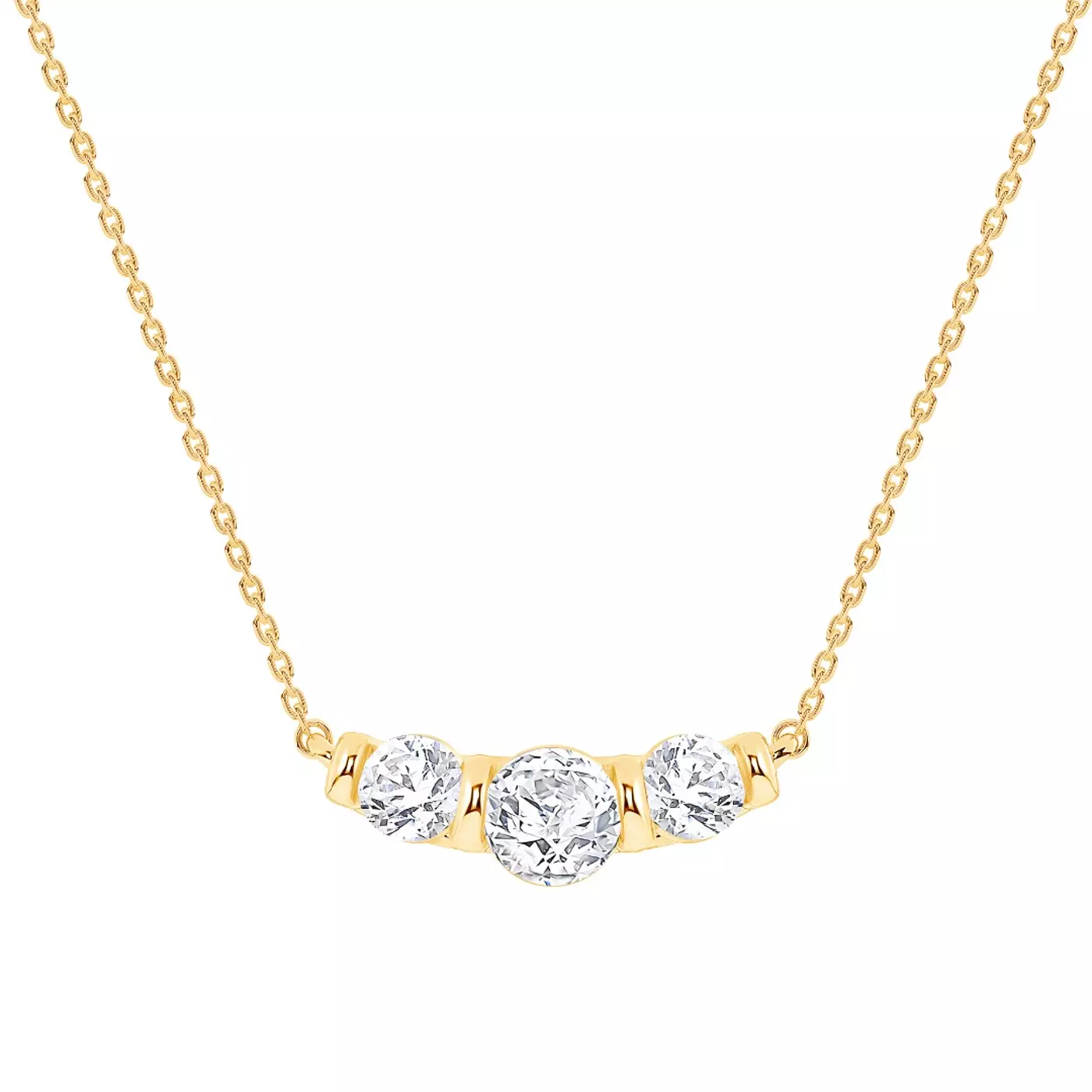 Diamond-First Design 14K Yellow Gold Engagement Ring