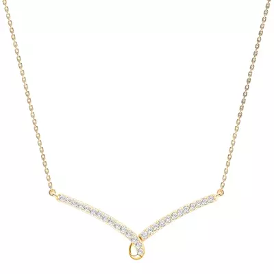 Ribbon Lab Diamond Necklace