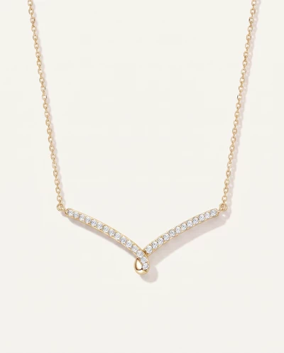 Ribbon Lab Diamond Necklace