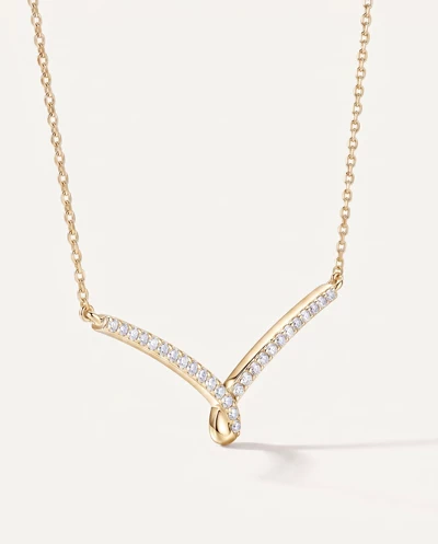 Ribbon Lab Diamond Necklace