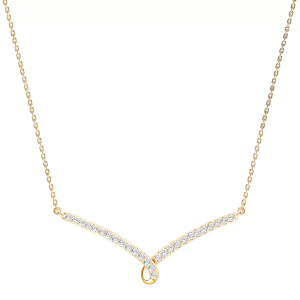 Ribbon Lab Diamond Necklace