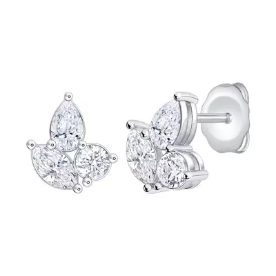 Mixed Shape Diamond Stud Earrings (1 ct. tw.)