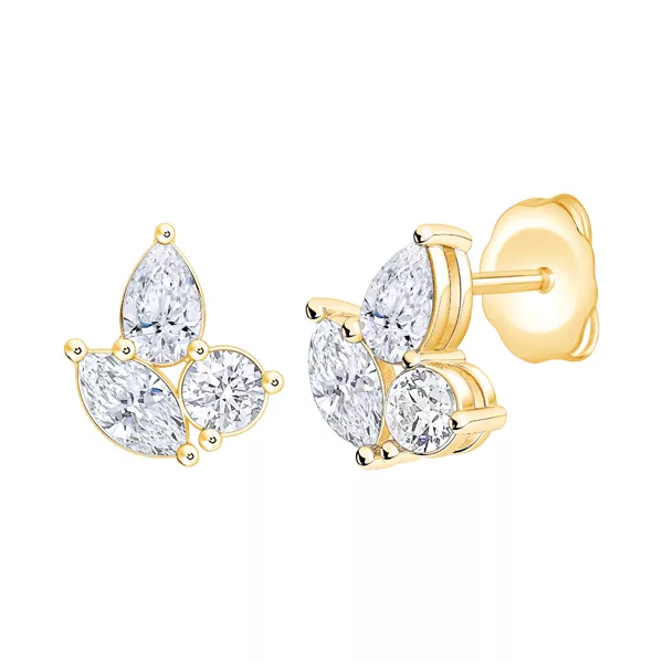 Mixed Shape Diamond Stud Earrings (1 ct. tw.)