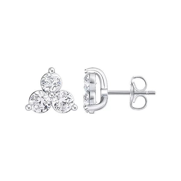 Trio Lab Diamond Stud Earrings (3/4 ct. tw.)