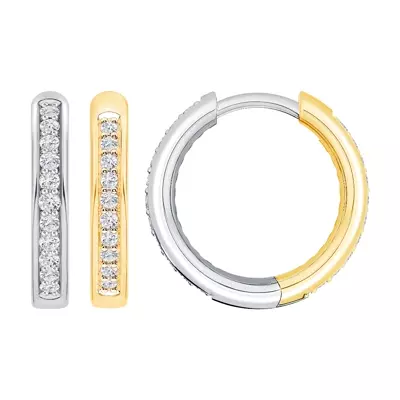 Reversible Huggie Lab Diamond Hoops