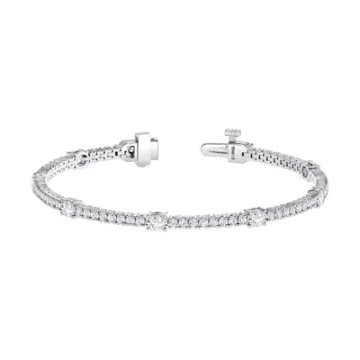Oval and Round Lab Diamond Bracelet (4 ct. tw.)