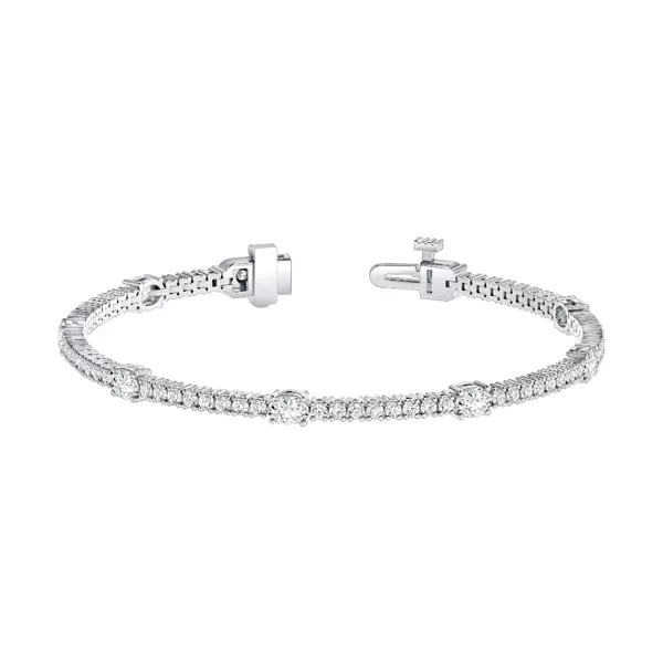 Oval and Round Lab Diamond Bracelet (4 ct. tw.)