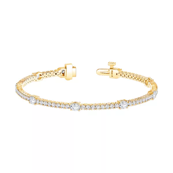 Oval and Round Lab Diamond Bracelet (4 ct. tw.)