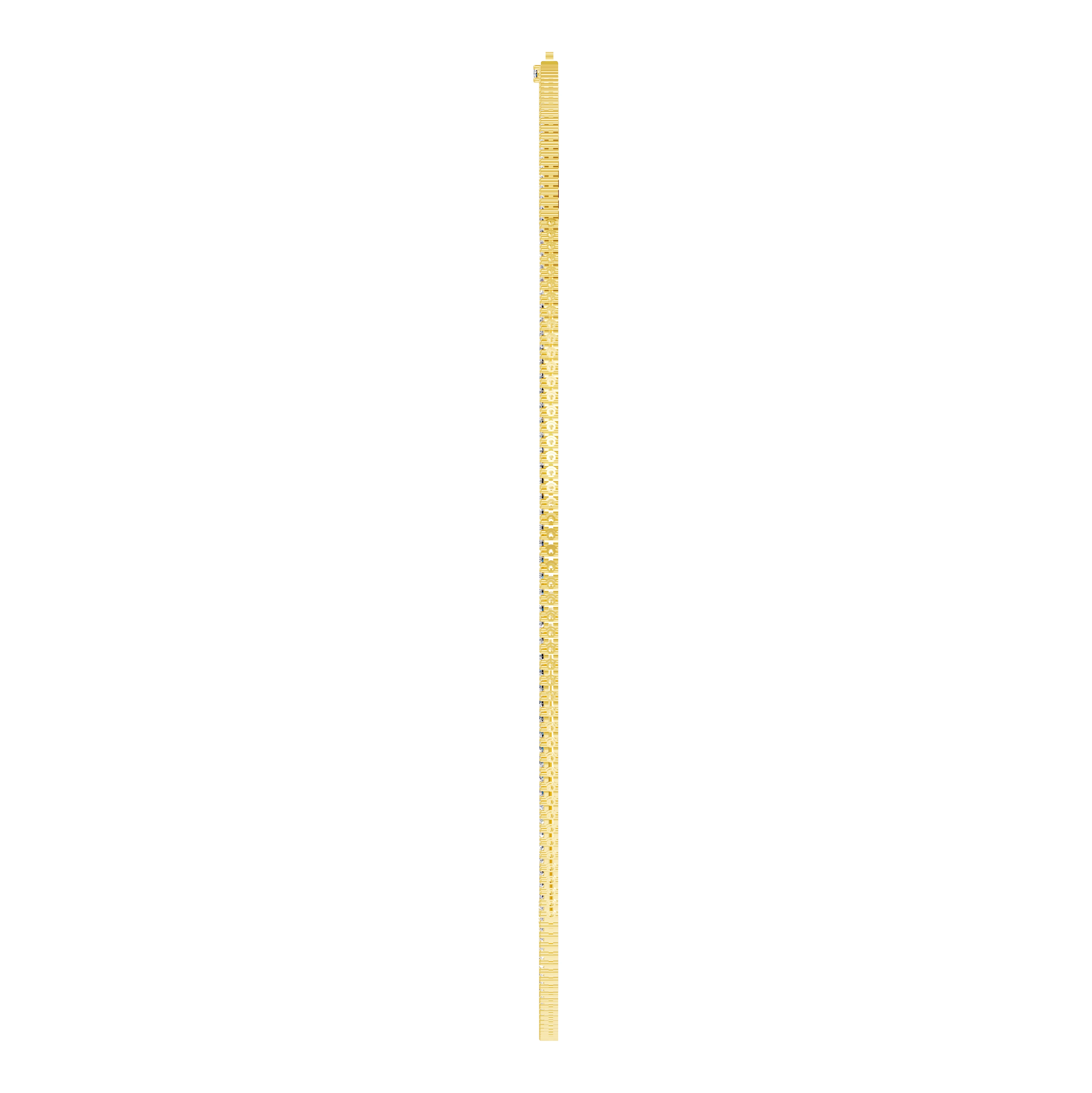 14K Yellow Gold Classic Lab Diamond Tennis Necklace (7 ct. tw.)