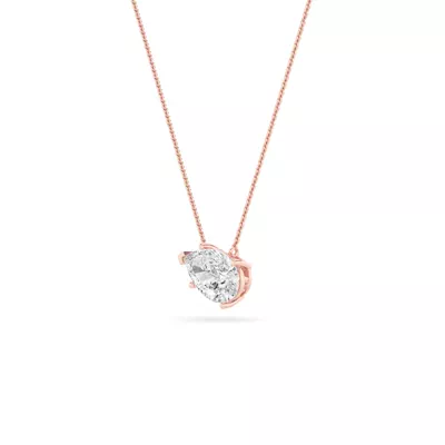 Floating Pear Lab Diamond Solitaire Necklace (1.00 ct.)