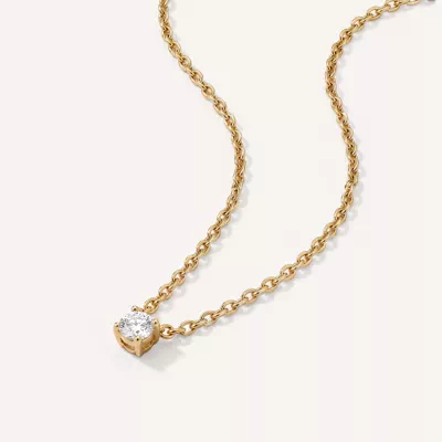 Floating Lab Diamond Solitaire Necklace (.50 ct.)