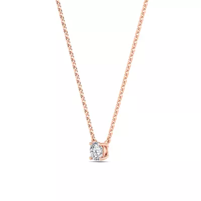 Floating Lab Diamond Solitaire Necklace (.75 ct.)