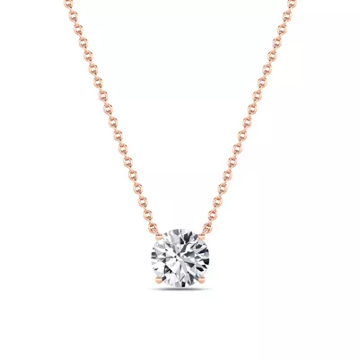 Floating Lab Diamond Solitaire Necklace (3.00 ct.)