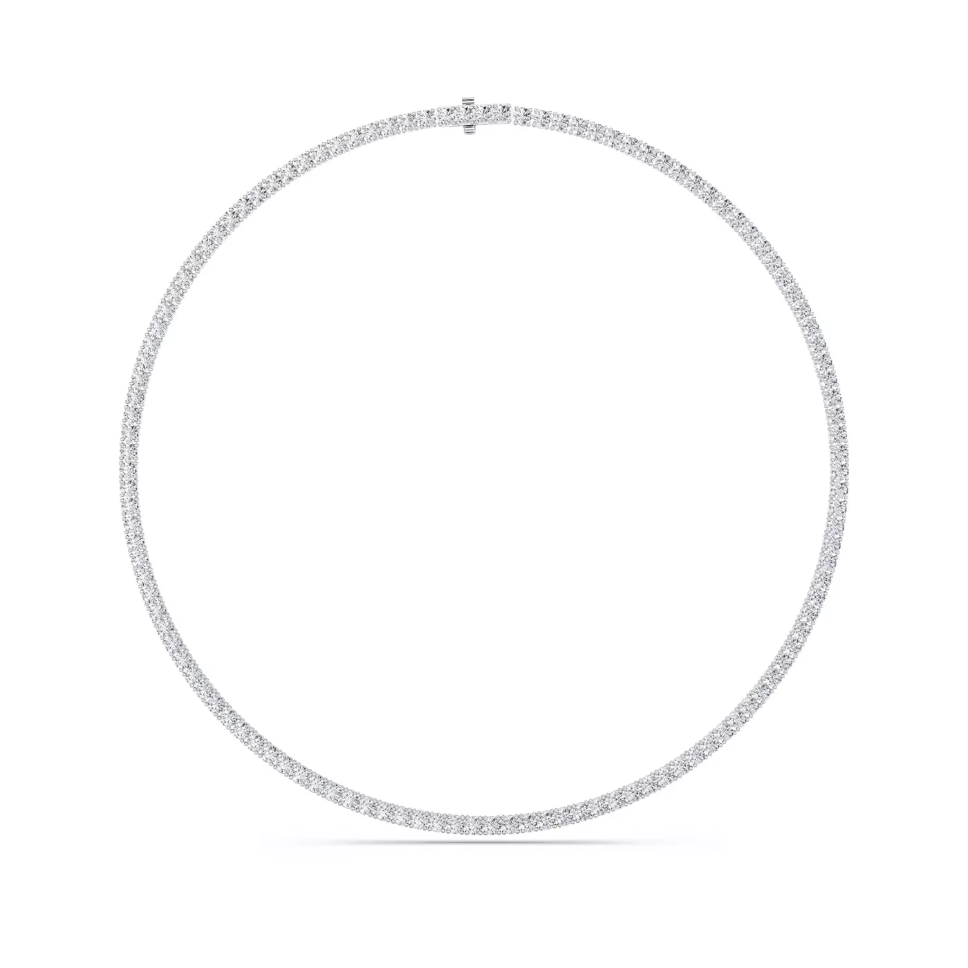 Classic Full Circle 14K White Gold Engagement Ring