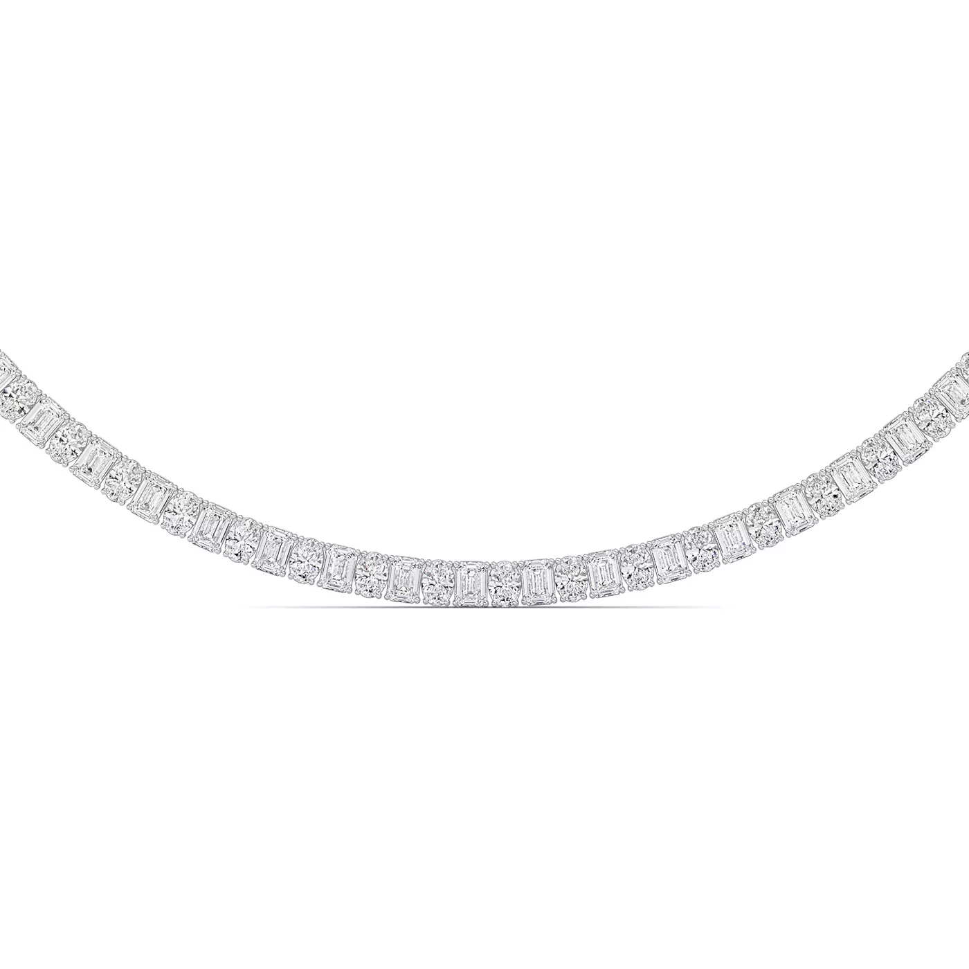Continuous Color 14K White Gold Engagement Ring