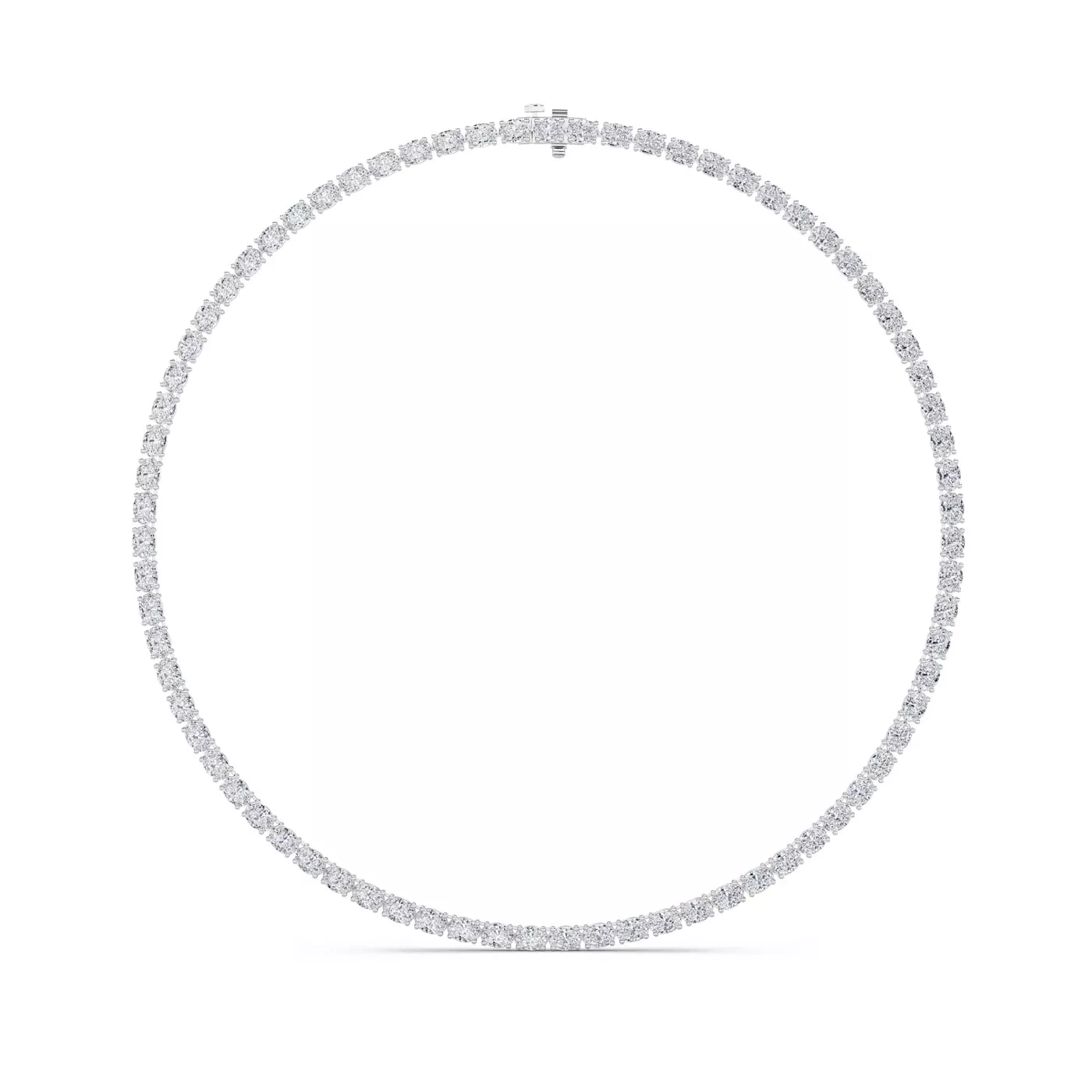 Classic Full Circle 14K White Gold Engagement Ring