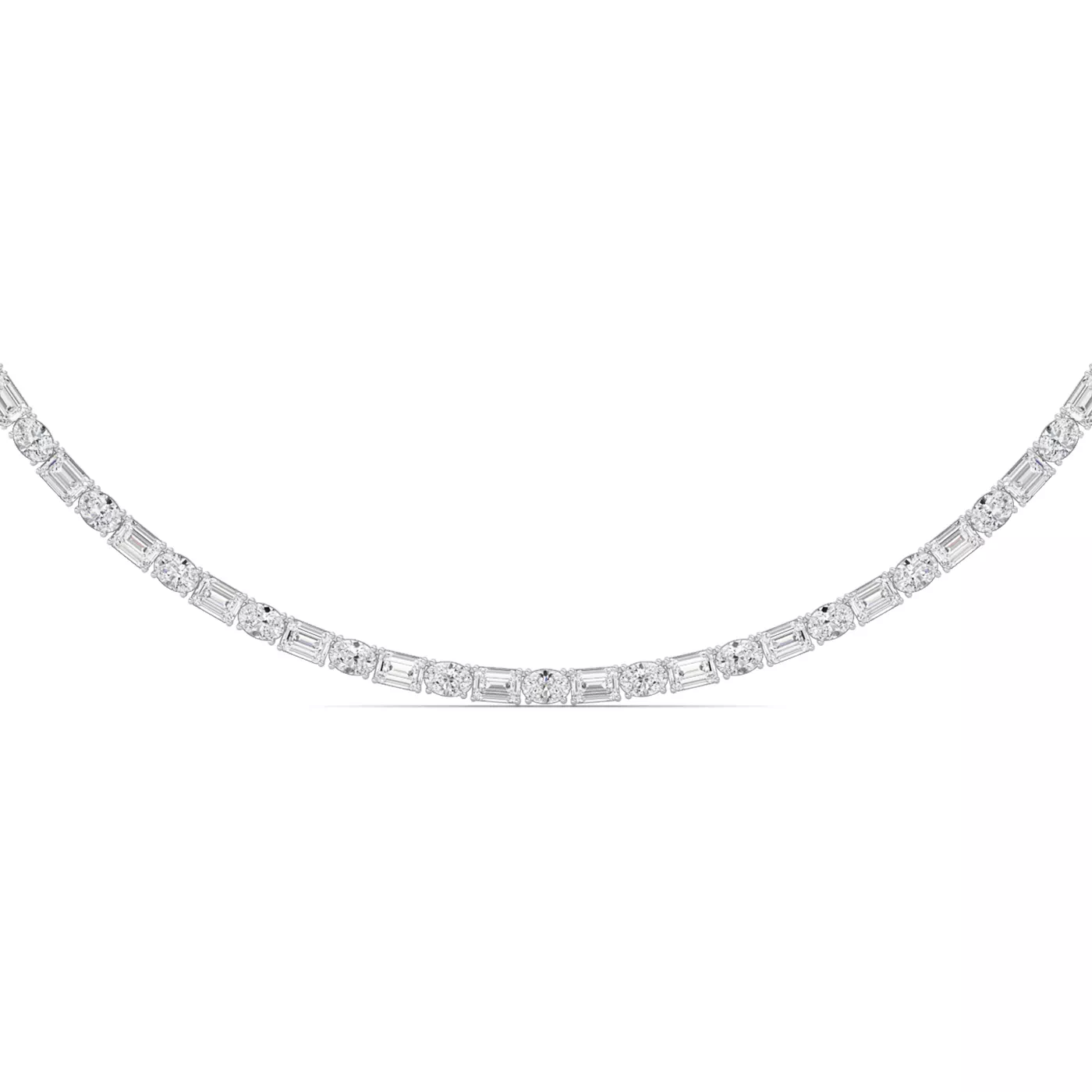 Continuous Color 14K White Gold Engagement Ring