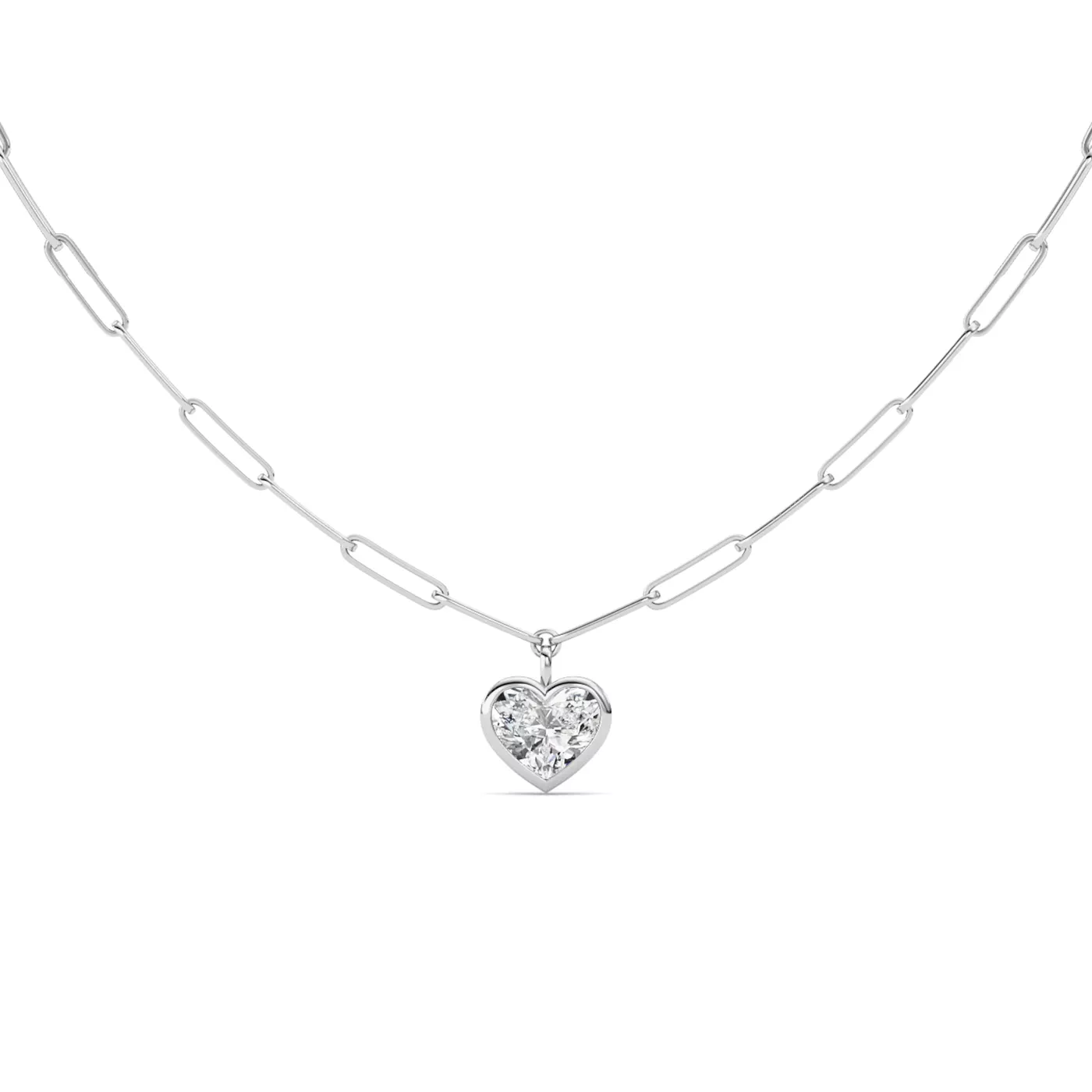 Shape With Meaning 14K White Gold Engagement Ring