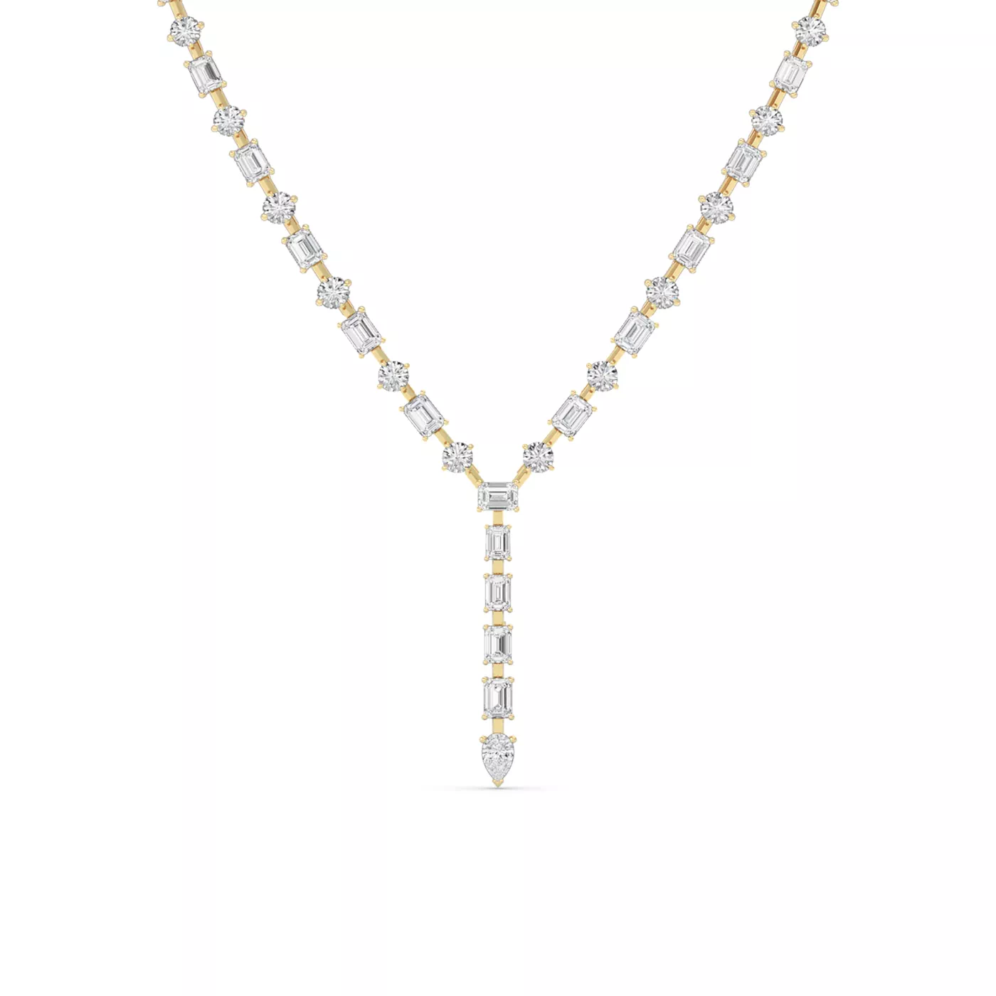 Diamond-First Design 14K Yellow Gold Engagement Ring