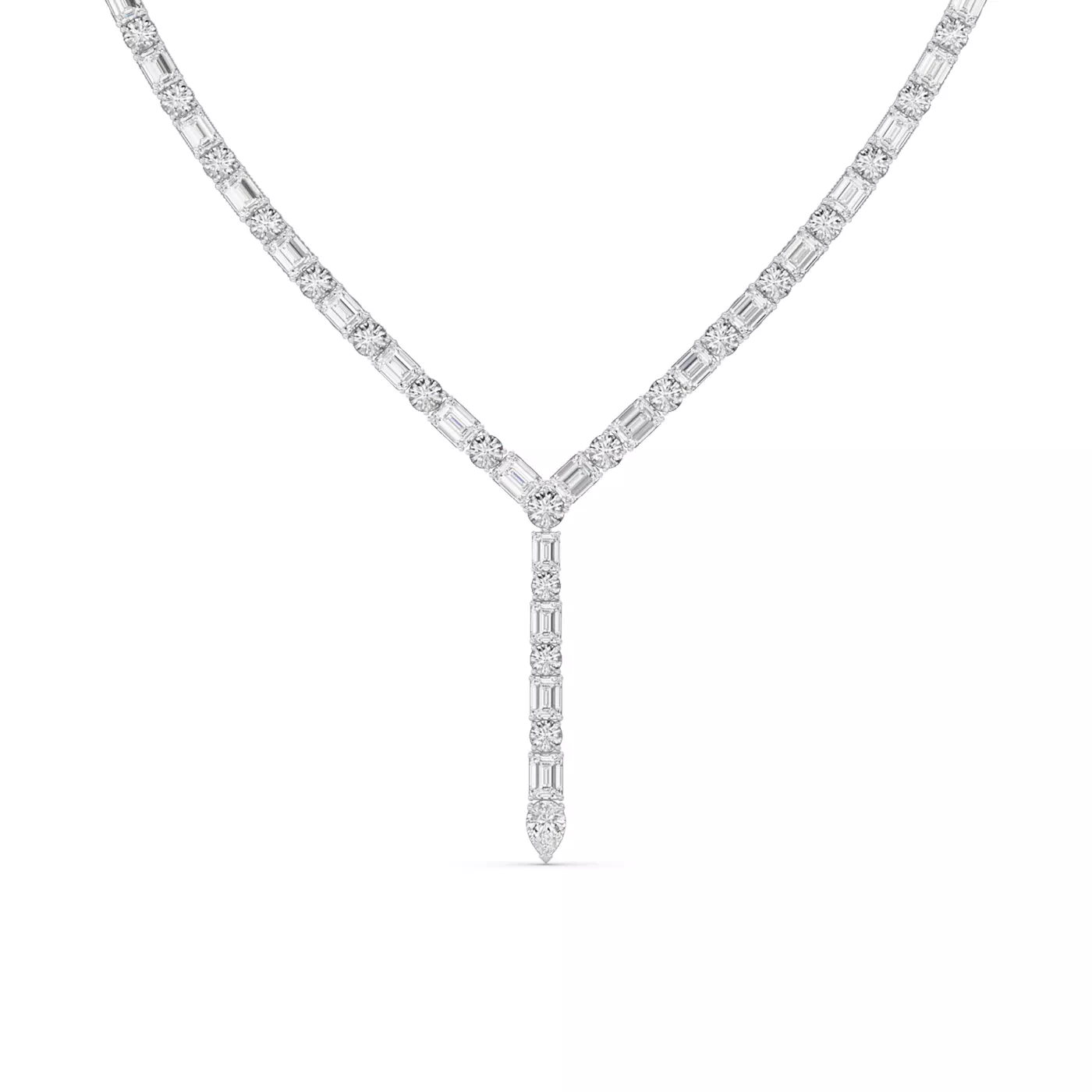 Diamond-First Design 14K White Gold Engagement Ring