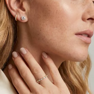 Lab Diamond Stud Screw-Back Earrings (3 ct. tw.)