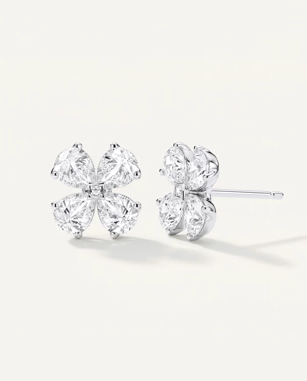 Diamond Earrings Petralis Pear-Shaped Lab Diamond earrings
