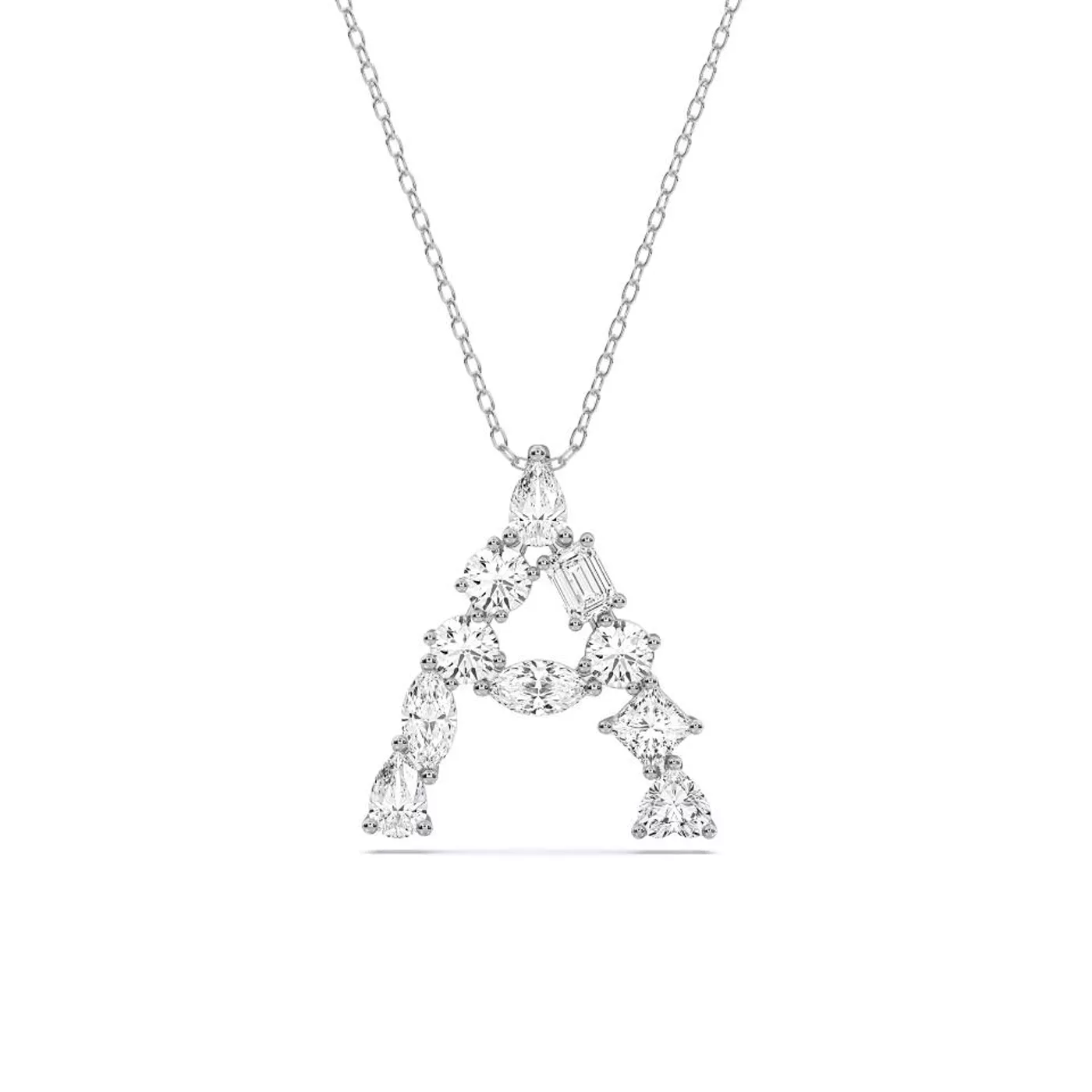 Diamond-First Design Silver Engagement Ring