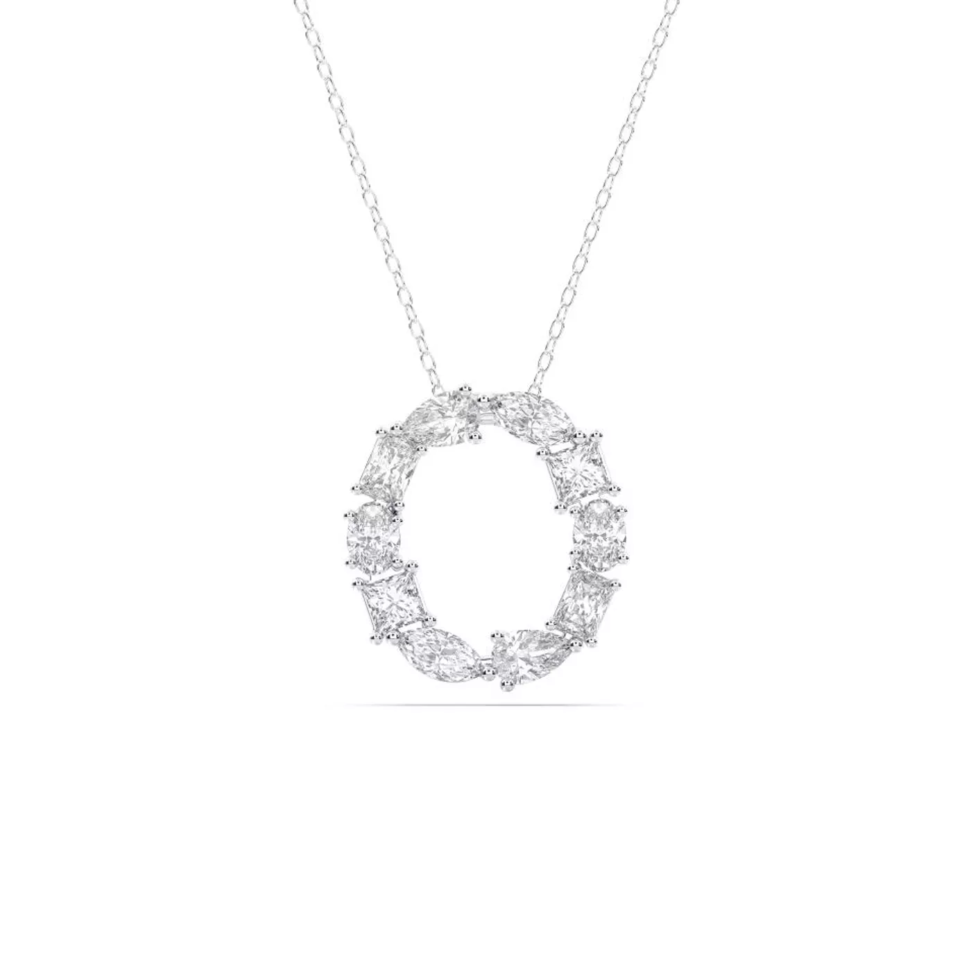 Diamond-First Design Silver Engagement Ring