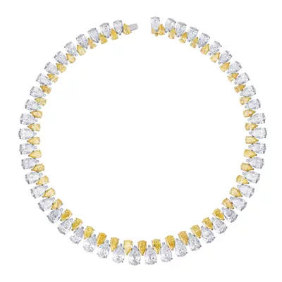 Fancy Yellow & White Pear Lab Diamond Masterpiece Necklace (105.30 ct. tw.)