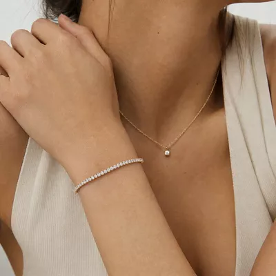 Refined Lab Diamond Tennis Bracelet (3 ct. tw.)