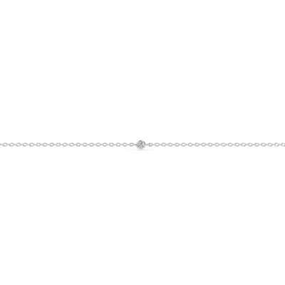 Petite Lab Diamond Solitaire Bezel Bracelet (0.07 ct)