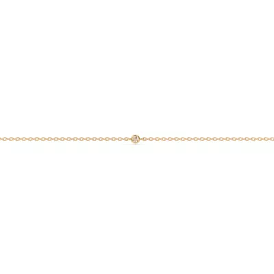 Petite Lab Diamond Solitaire Bezel Bracelet (0.07 ct)