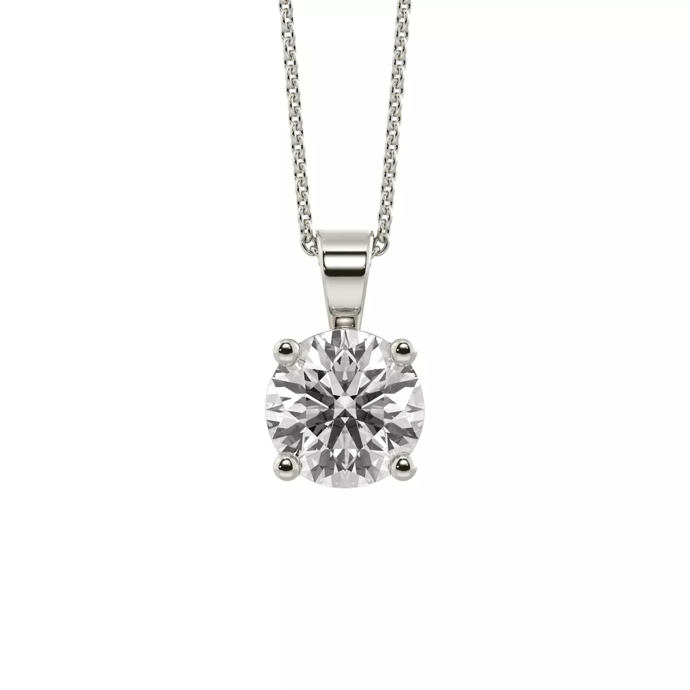 Classic Solitaire Silver Engagement Ring