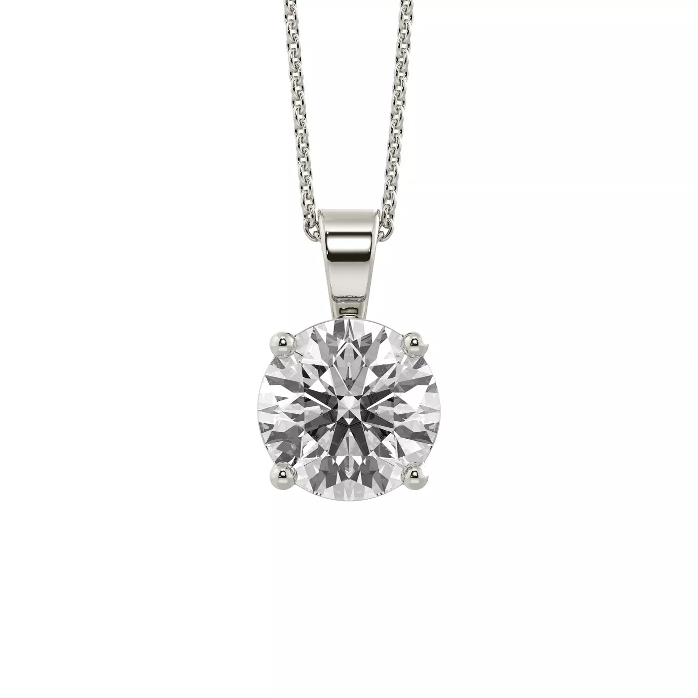 Classic Solitaire Silver Engagement Ring
