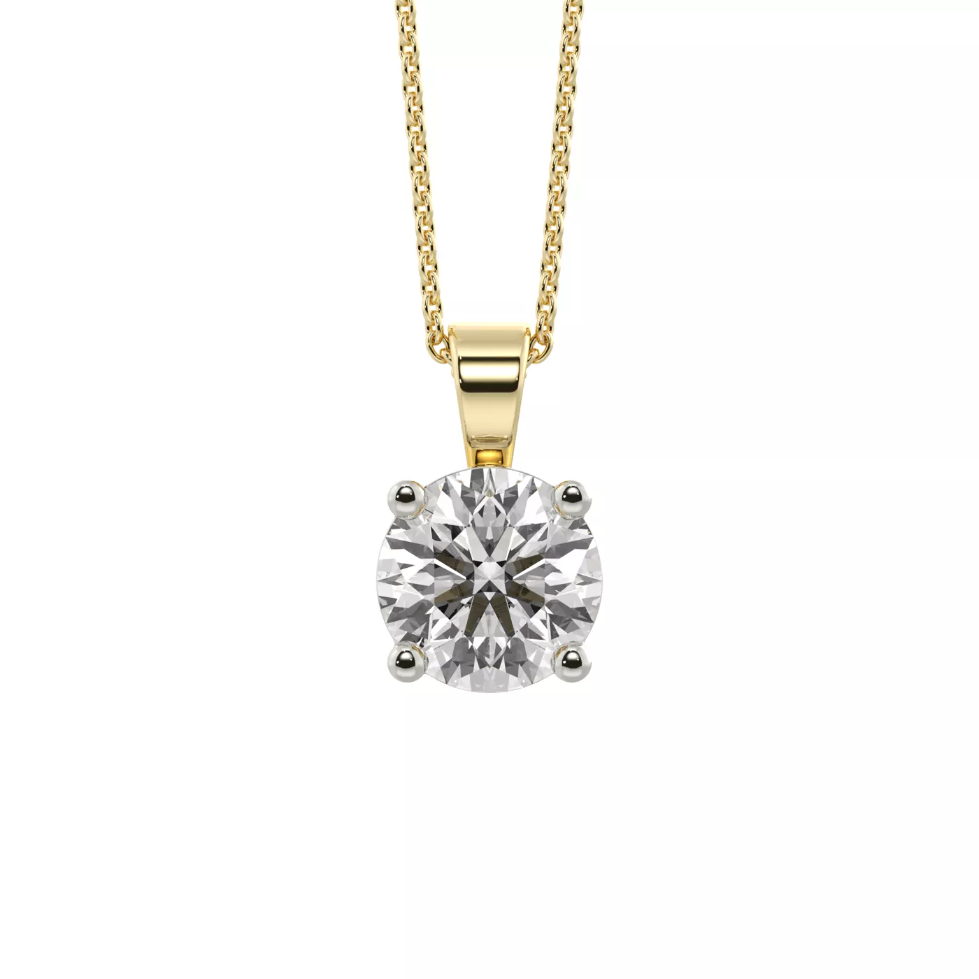 Classic Solitaire 18K Gold Vermeil Engagement Ring