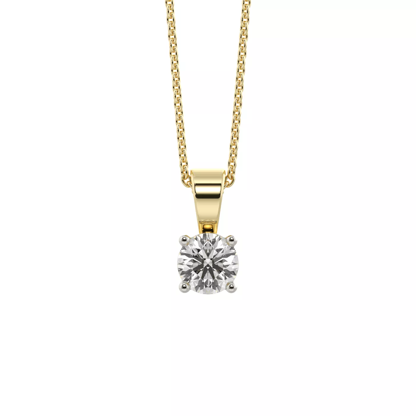 Classic Solitaire 18K Gold Vermeil Engagement Ring