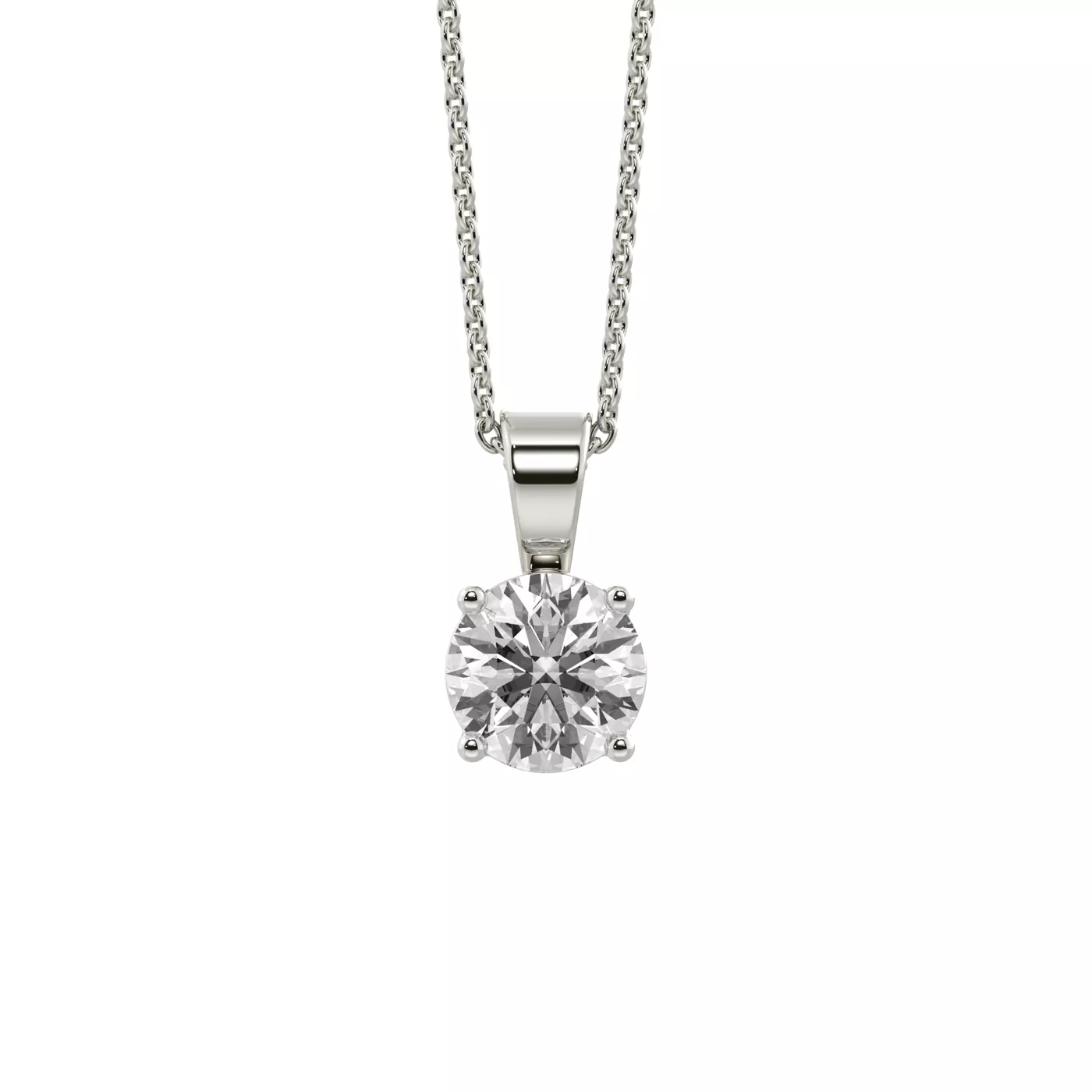Classic Solitaire Silver Engagement Ring