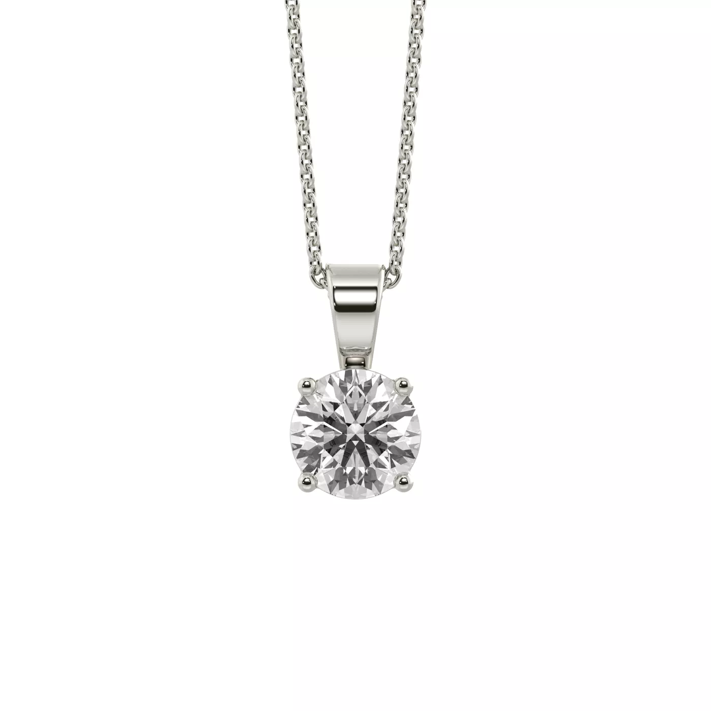 Classic Solitaire Silver Engagement Ring
