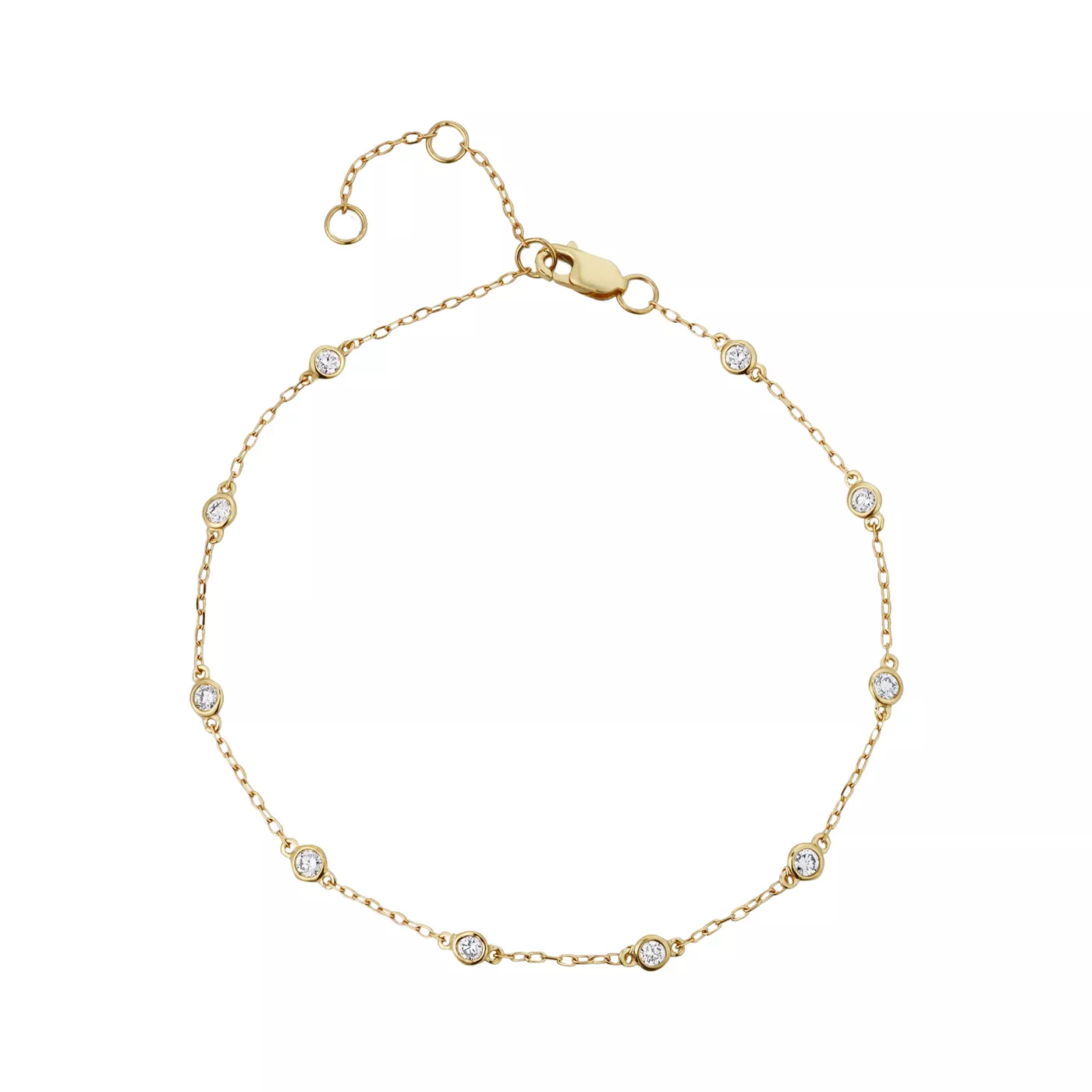 Bezel Lab Diamond Station Bracelet (.25 ct. tw.)