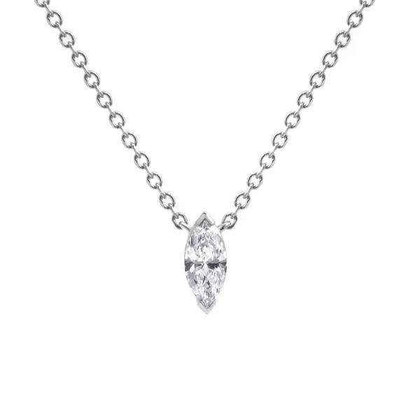 Lab Marquise Diamond Necklace
