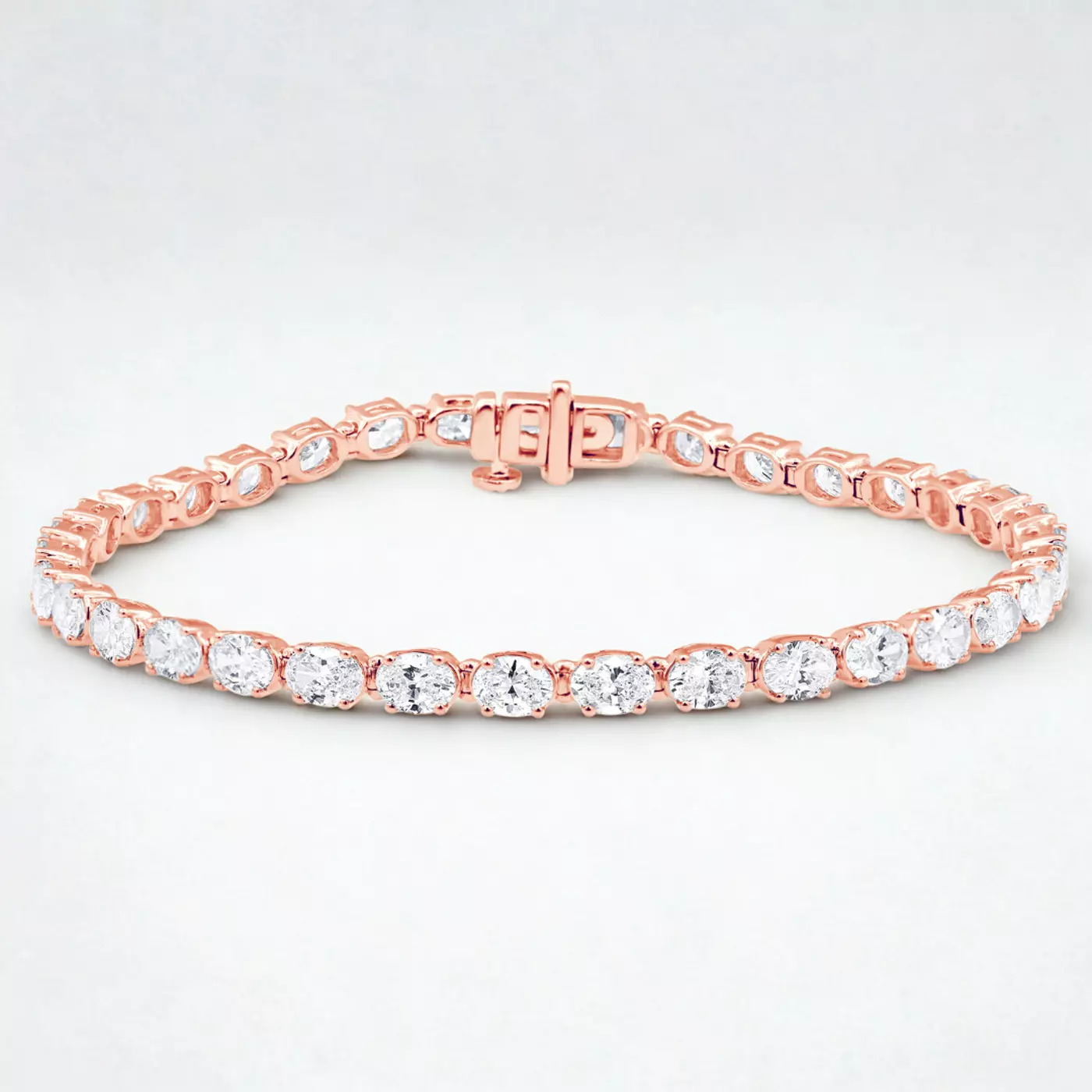 Diamonds, Uninterrupted 14K Rose Gold Engagement Ring