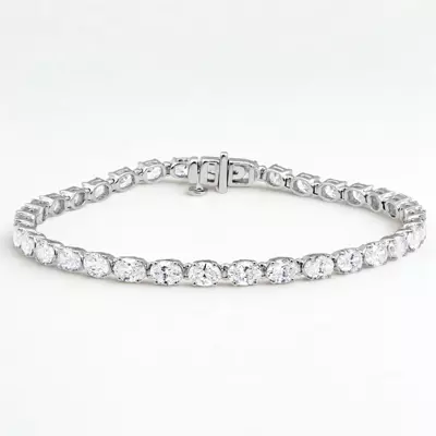 Oval Lab Diamond East-West Tennis Bracelet (7 ct. tw.)