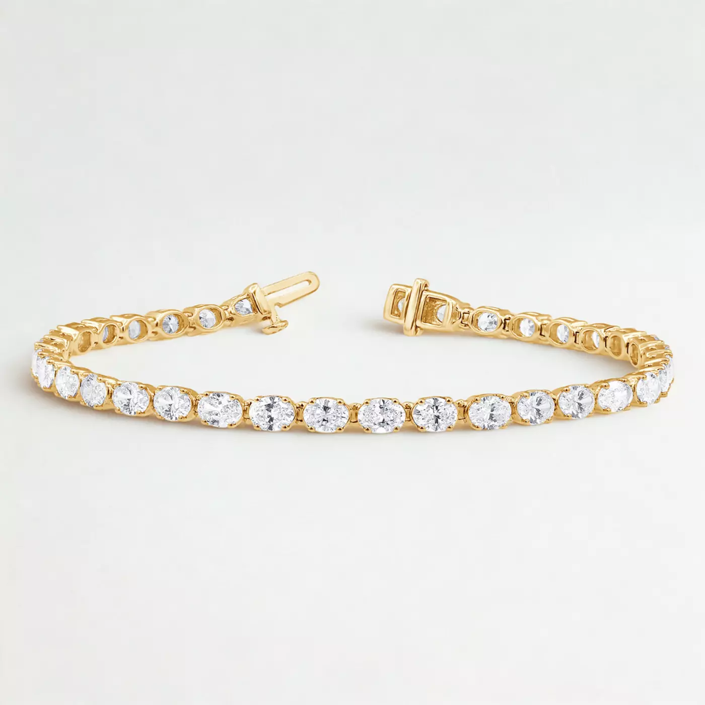 Diamonds, Uninterrupted 14K Yellow Gold Engagement Ring