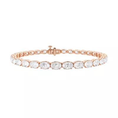 Oval Lab Diamond East-West Tennis Bracelet (8 ct. tw.)
