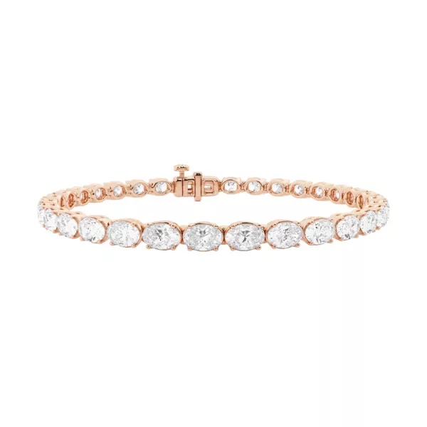Oval Lab Diamond East-West Tennis Bracelet (8 ct. tw.)