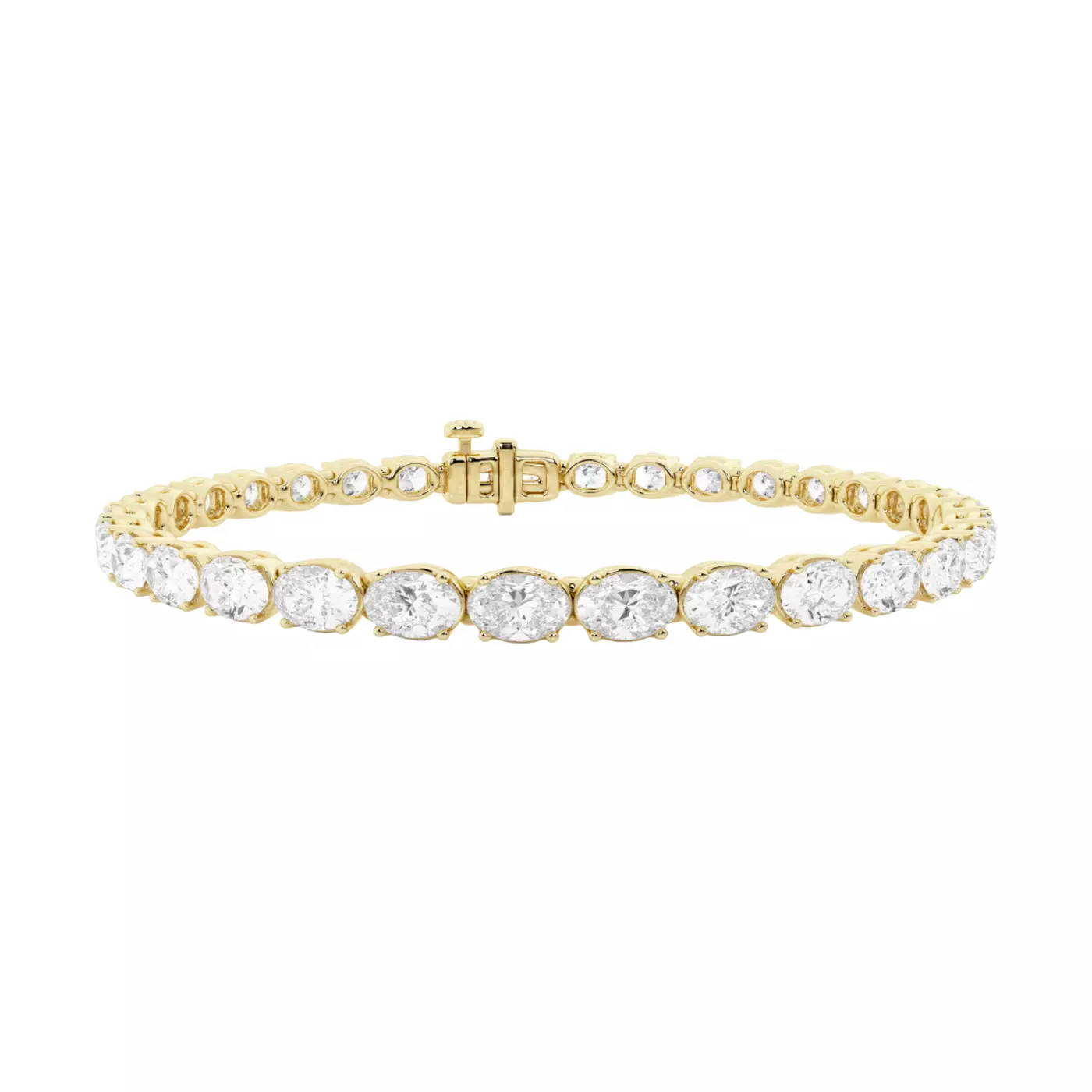 Diamonds, Uninterrupted 14K Yellow Gold Engagement Ring