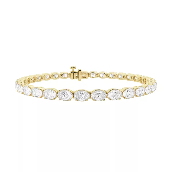Oval Lab Diamond East-West Tennis Bracelet (8 ct. tw.)